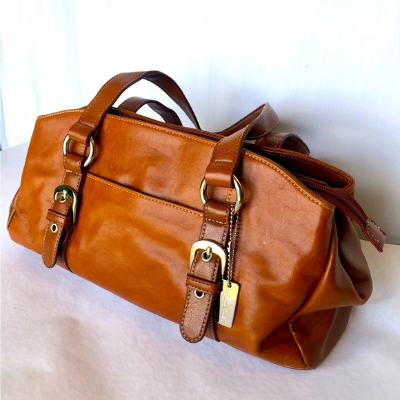 Madison Studio Brown Leather Handbag - Picture 3 of 16
